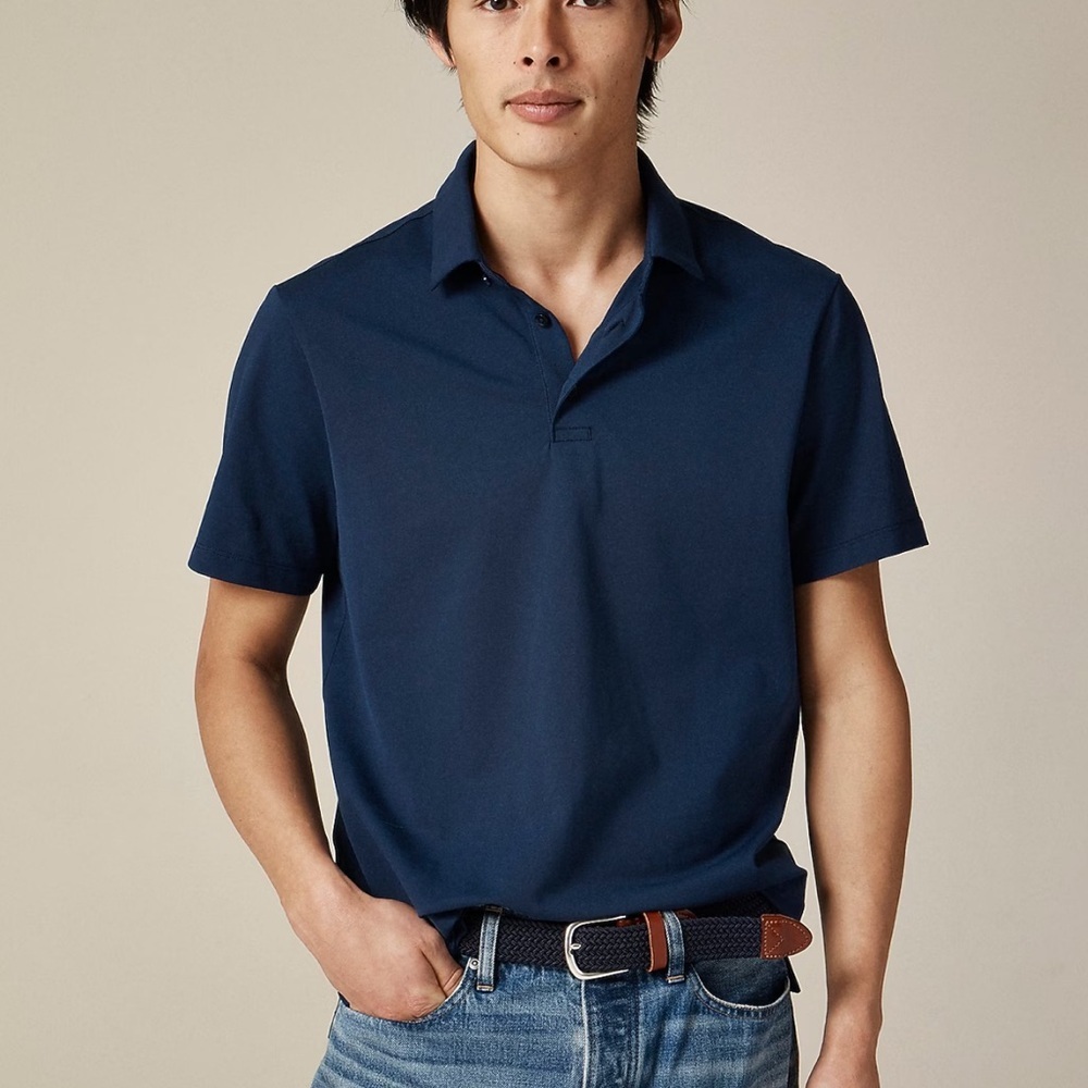 J crew evening sky Performance piqué polo shirt - Picture 1 of 5